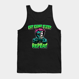 Eat Game Sleep Repeat Zombie Tank Top